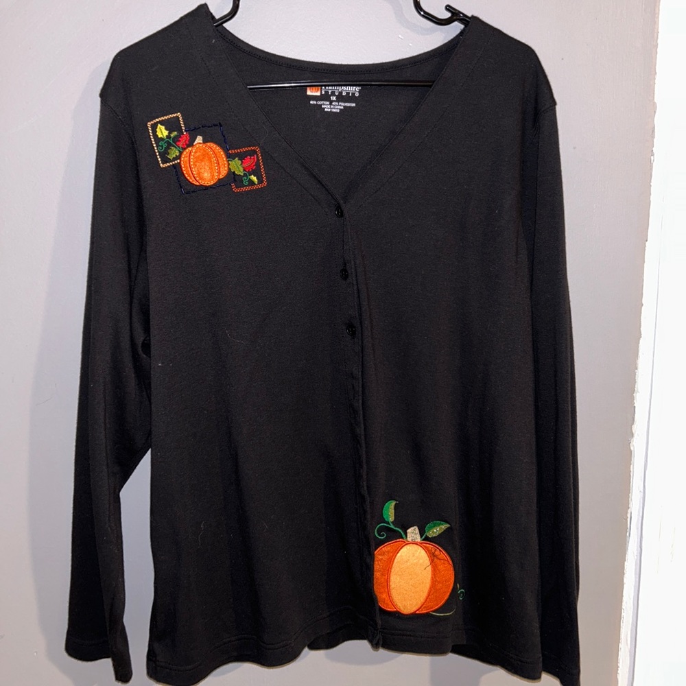 black fall cardigan
